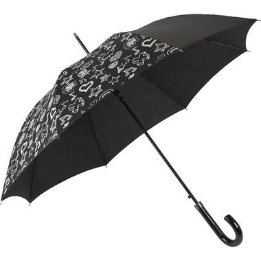 Rangel automatický dáždnik s obrázkami meniacimi farbu v daždi, 104cm.